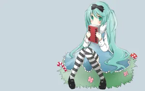 最新初音未来动漫美女桌面壁纸_5