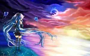 最新初音未来动漫美女桌面壁纸_13