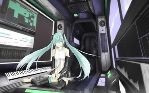 最新初音未来动漫美女桌面壁纸_17
