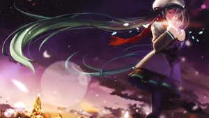 唯美动漫初音未来电脑壁纸_3
