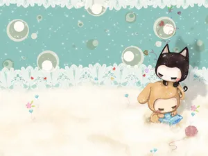 小左小右可爱图片壁纸_5