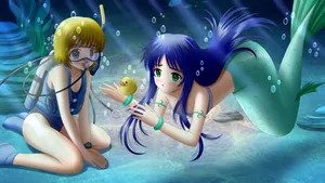 色彩浓郁的动漫美眉壁纸_3