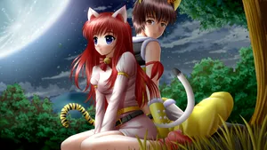 色彩浓郁的动漫美眉壁纸_6