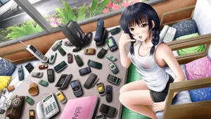 青春活力美少女插画壁纸ilolamai