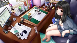 青春活力美少女插画壁纸ilolamai_5