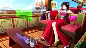 青春活力美少女插画壁纸ilolamai_7