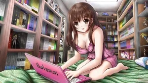 青春活力美少女插画壁纸ilolamai_8