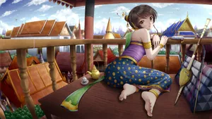 青春活力美少女插画壁纸ilolamai_11