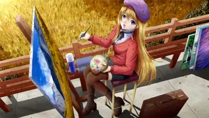 青春活力美少女插画壁纸ilolamai_17