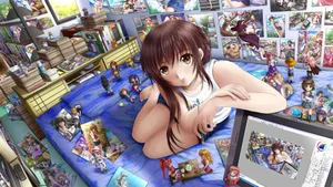 青春活力美少女插画壁纸ilolamai_19