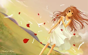 高清晰的动漫女孩桌面壁纸_1