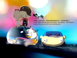 毕加猪情侣壁纸_2