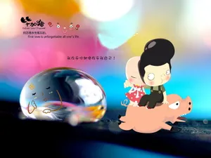 毕加猪情侣壁纸_5