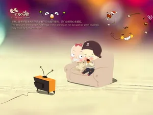 毕加猪情侣壁纸_10