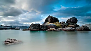 唯美海岸线风景壁纸_1