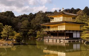 日本金阁寺风景壁纸_2