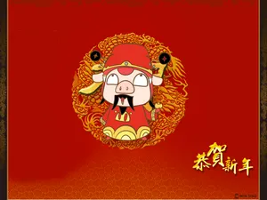 猪猪侠,逗逗迪迪2012年龙年春节壁纸_4