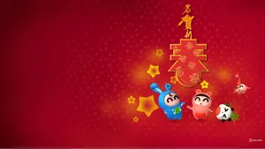 猪猪侠,逗逗迪迪2012年龙年春节壁纸_17