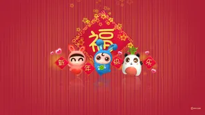 猪猪侠,逗逗迪迪2012年龙年春节壁纸_18