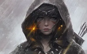 逼真手绘美女图片壁纸_4