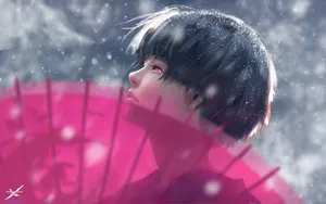 逼真手绘美女图片壁纸_6
