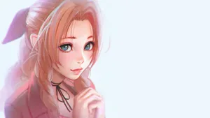 手绘美女人像图片壁纸