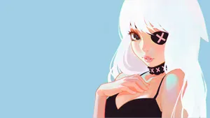 手绘美女人像图片壁纸_9