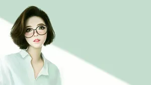 手绘美女人像图片壁纸_10