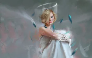 手绘人像作品图片_2