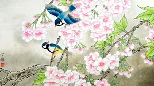 工笔画写意花鸟图片_4