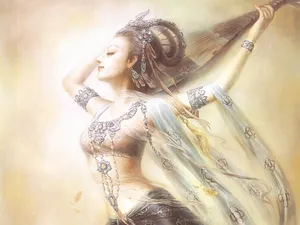 精美女性油画图片_3