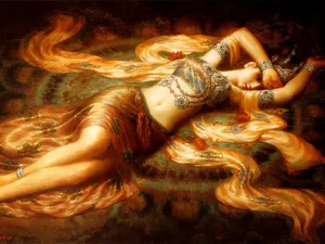 精美女性油画图片_5
