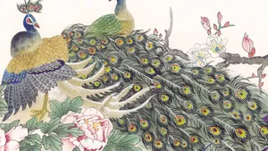 手绘国画鸟类图片_4