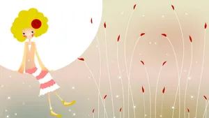 手绘插画设计桌面壁纸