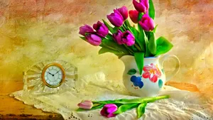 花卉油画作品欣赏_4
