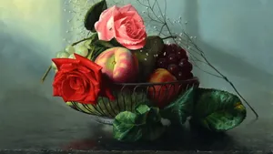 花卉油画作品欣赏_12