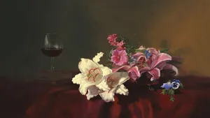 花卉油画作品欣赏_15