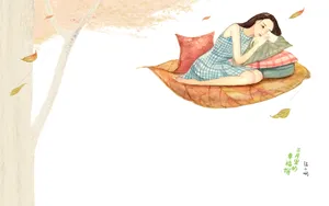 三月里的幸福饼插画图片_3