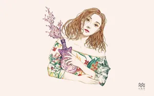 范冰冰十二星座插画图片