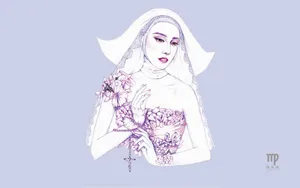 范冰冰十二星座插画图片_6