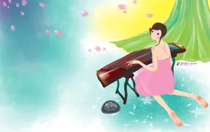 《画儿晴天》少女图片壁纸_13