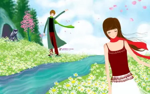 《画儿晴天》少女图片壁纸_19