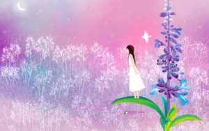 《画儿晴天》少女图片壁纸_21