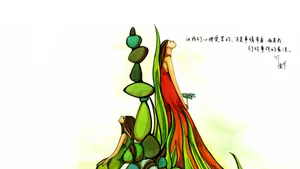 手绘插画心灵经典名言壁纸_9