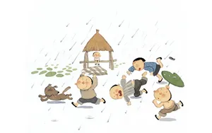 手绘儿童趣事图片壁纸_9