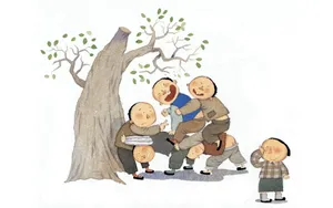 手绘儿童趣事图片壁纸_11
