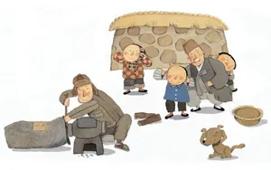 手绘儿童趣事图片壁纸_13