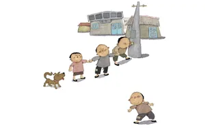手绘儿童趣事图片壁纸_18