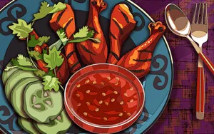 手绘食物图片素材壁纸_14