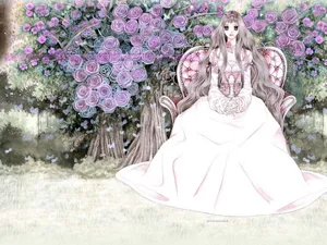 手绘恋爱中的情侣插画壁纸_13